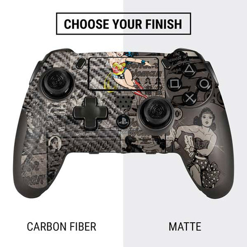 DC Comics Wonder Woman Vintage pose pattern PlayStation Scuf Vantage 2 Controller Skin